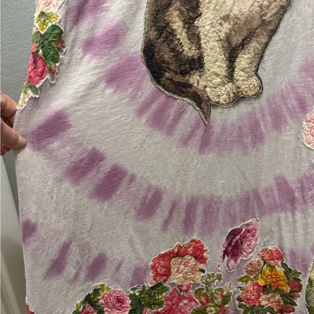 Magnolia Pearl Tie Dye Applique T Dress 835 Juniper SOLD OUT - Picture 6 of 10